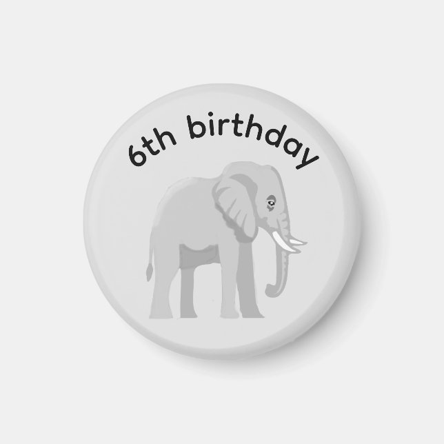 Custom Magnetic Elephant Magnet for Party  (Front)