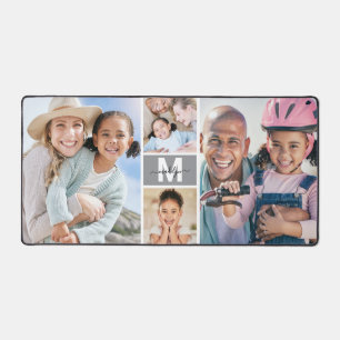 Custom Make Your Own 4 Photo Collage Desk Mat