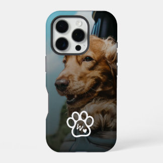 Custom Make Your Own Pet Photo Potrait Monogram iPhone 16 Pro Case