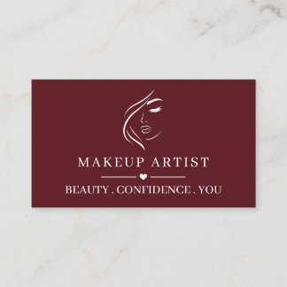 Custom Makeup Artist Business Card