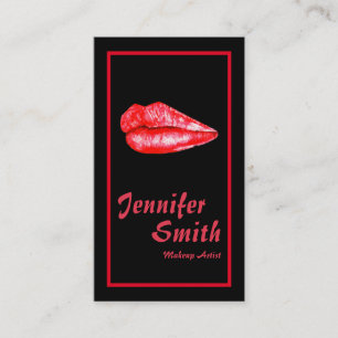Custom Makeup Artist Business Card