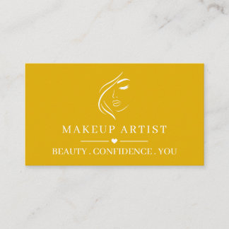 Custom Makeup Artist Business Card