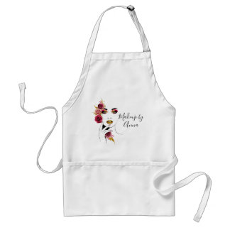 Custom Makeup Artist | Floral Glam Beauty Face Standard Apron