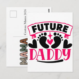 Custom Mama 2026 Faux Baby Feet Keepsake Postcard