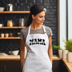 Custom Mama And Kids Name Shirt Mother's Day Gift Standard Apron