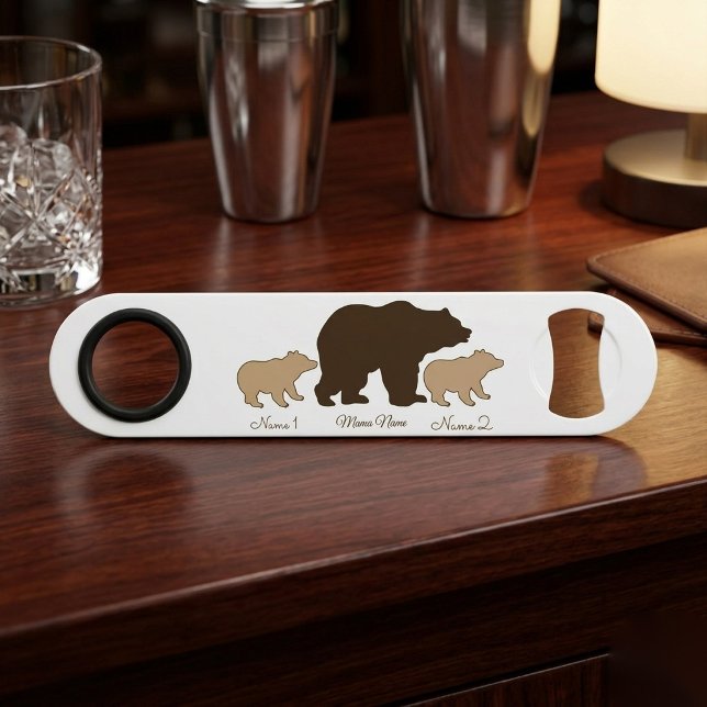 Custom Mama Bear With 2 Kid Names Mothers Day Gift (Creator Uploaded)