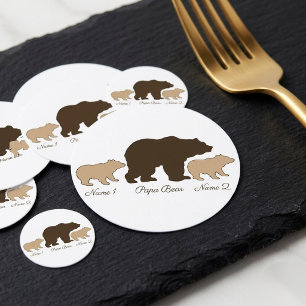 Custom Mama Bear With 2 Kid Names Mothers Day Gift Confetti