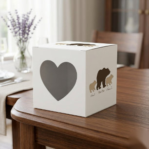 Custom Mama Bear With 2 Kid Names Mothers Day Gift Favour Box