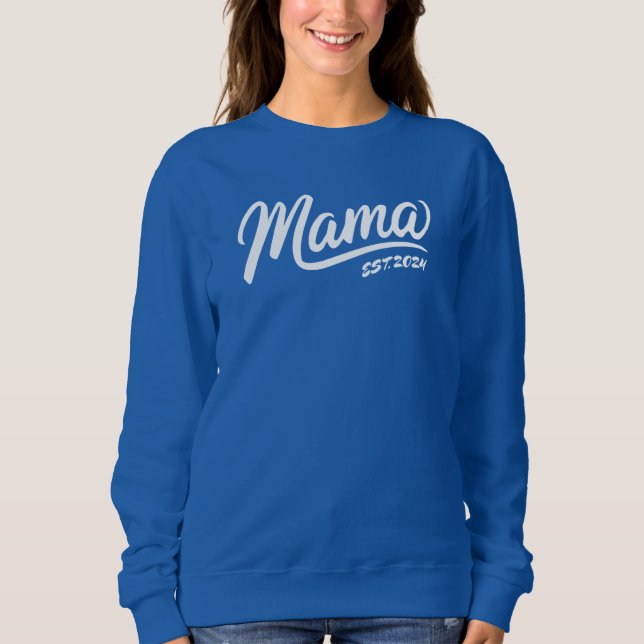 Custom Mama Est. Sweatshirt – Personalised Mum (Front)
