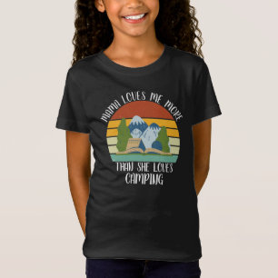 CUSTOM Mama Loves Me More Than She Loves Camping T-Shirt