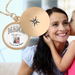 Custom Mama Personalised  Name Photo Gold Plated Necklace<br><div class="desc">Surprise Mum with a personalised treasure she'll cherish forever. 
Our Custom Mama Photo Necklace lets you add her name and a special photo for a truly unique gift. 
Crafted with love and plated in gold,  it's the perfect keepsake for Mother's Day or any occasion.</div>