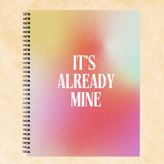 Custom Manifestation Gradient Aura Notebook