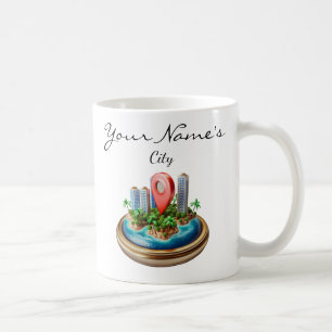 Custom Map CIty Coffee Mug