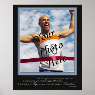 Custom Marathon Poster - Expereince - Blue