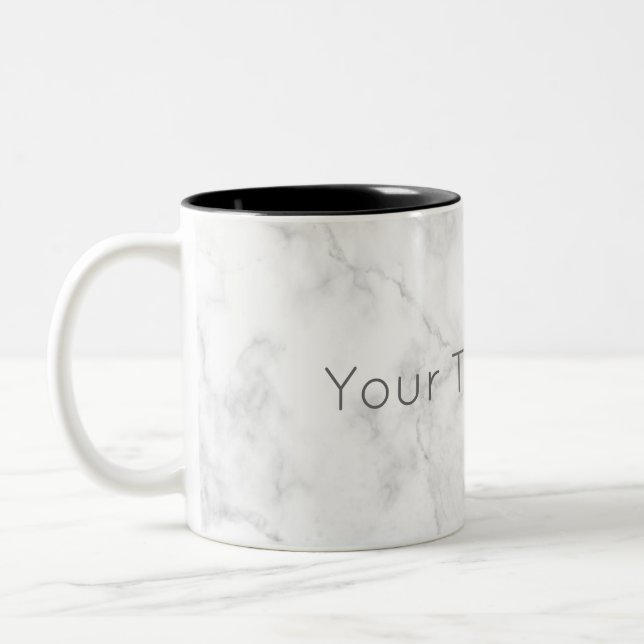 Custom Marble Coffee Mug (Left)