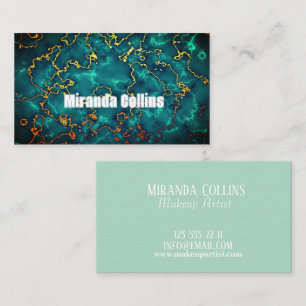 Custom Marble Sophisticated Script Minimalist Cute Business Card