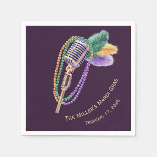 Custom Mardi Gras Jazz Napkins