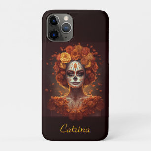 Custom Marigold Catrina Día de los Muertos Case-Mate iPhone Case