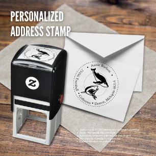 Custom Marine Life Personalised Address Stamp