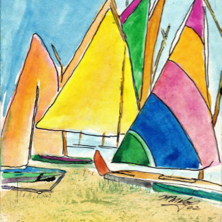 Custom Marine Sailboat Mousepad