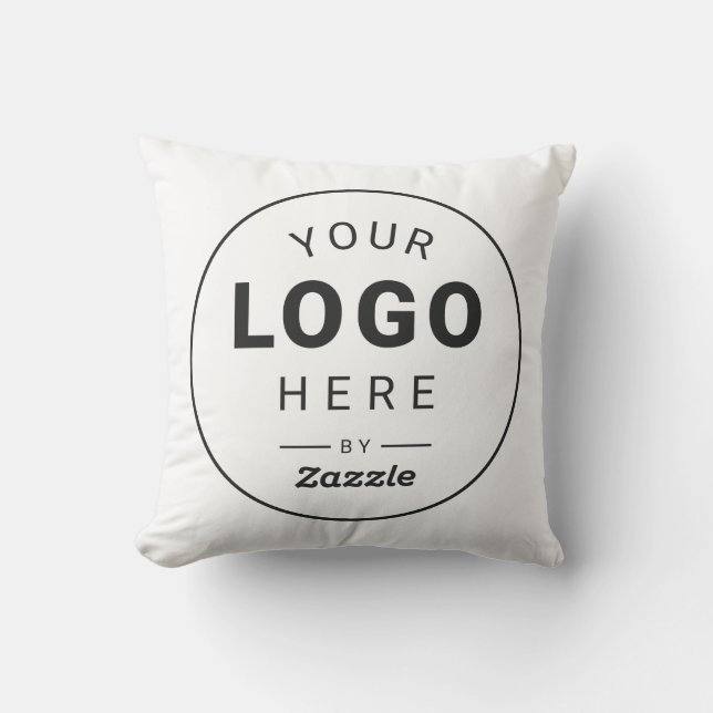 Custom Marketing Pillow with Logo (Front)