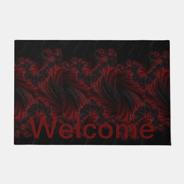 Custom maroon colour doormat  (Front)