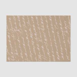 Custom Marriage in Cana Scripture Taupe Tissue 2 Paper