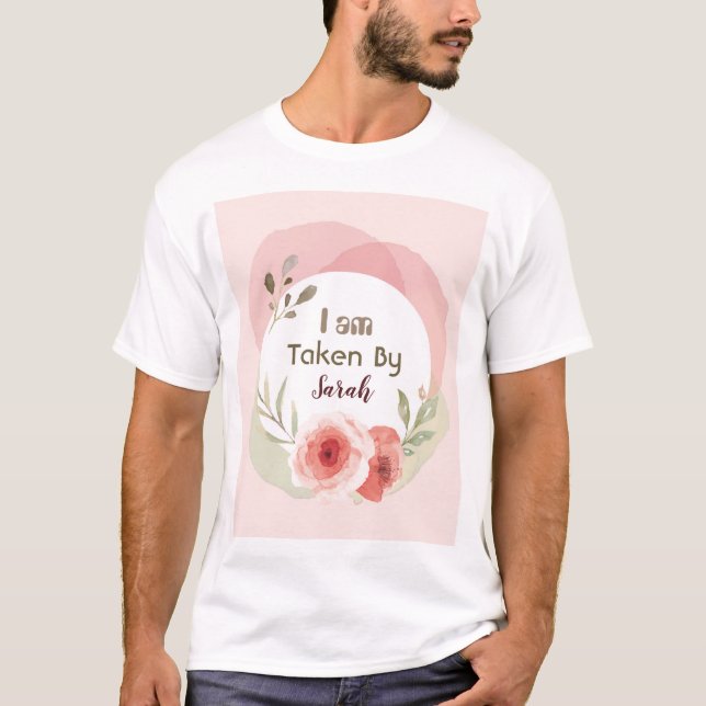 Custom Marriage Proposal White, Pick T-Shirt (Front)