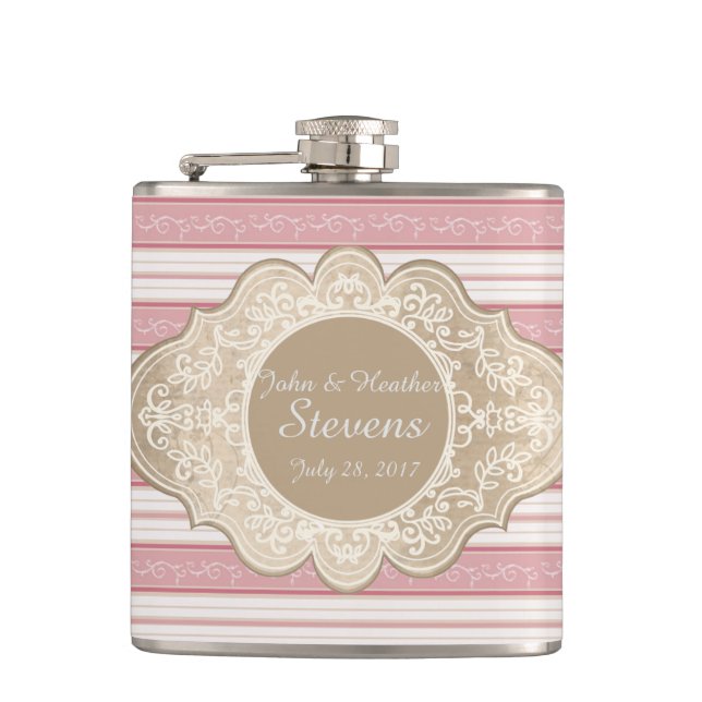 Custom Marriage Women's Flask (Front)