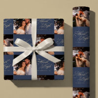 Custom Married and Bright 2 Photo Christmas