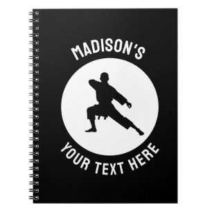 Custom martial arts karate Taekwondo Fighting Notebook