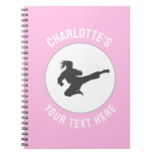 Custom martial arts karate Taekwondo Fighting Notebook