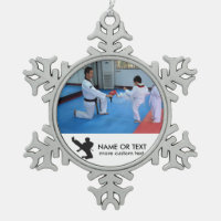 Custom Martial Arts Photo Christmas Snowflake