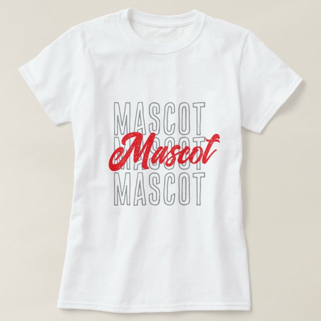 Custom Mascot Shirt,Cheer Shirt, T-Shirt (Design Front)