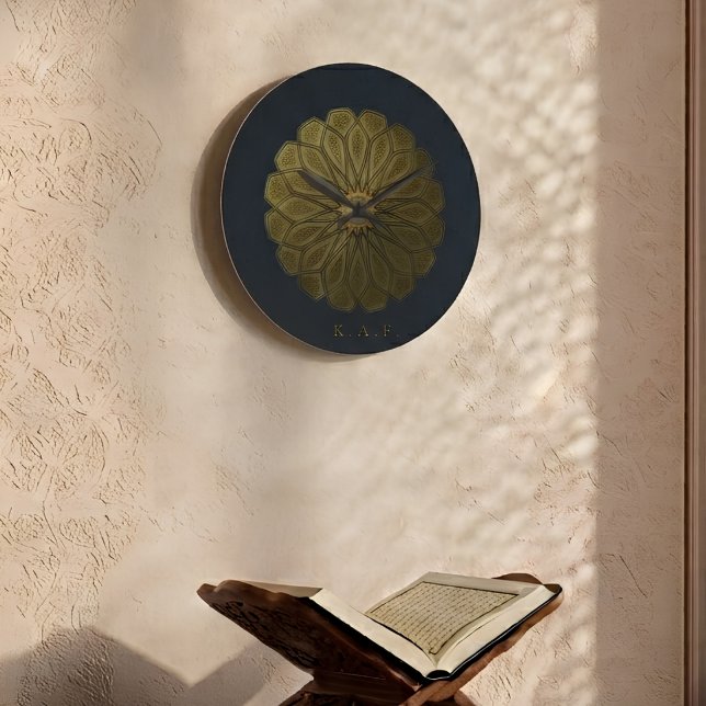Custom Masjid Nabawi Islamic Gold Rosette Dome   Large Clock (Creator Uploaded)