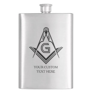 Custom Masonic Gifts   Freemason Gift Ideas Hip Flask