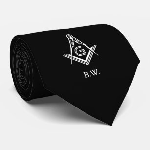 Custom Masonic Ties    Monogram Freemason Gift