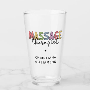 Custom Massage Therapist   Massage Therapy Gifts Glass