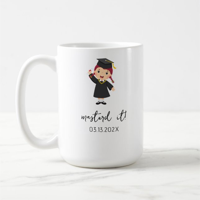 Custom Master's Degree Graduation for Her with Nam Coffee Mug (Left)