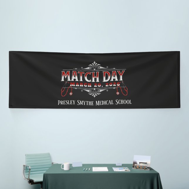 Custom Match Day 2026 Medical Residency Banner (Tradeshow)