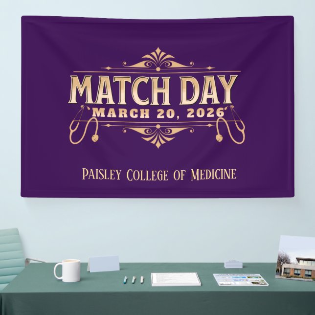 Custom Match Day 2026 Medical Residency Banner (Tradeshow)