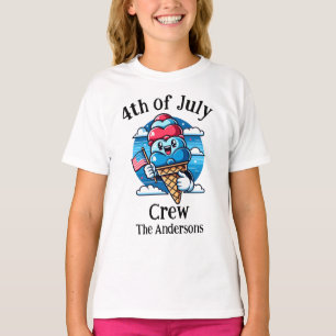 Custom Matching Family 4th of July Crew T-Shirt