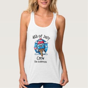 Custom Matching Family 4th of July Crew Women's Singlet