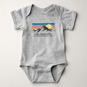 Custom Matching Family Vacation Camping Group   Baby Bodysuit