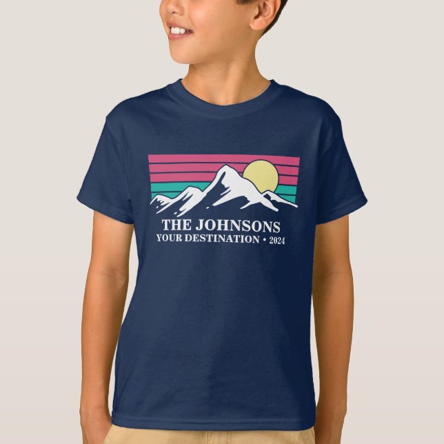 Custom Matching Family Vacation Camping Group   T-Shirt (Front)