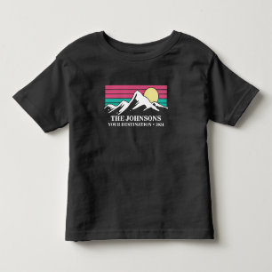 Custom Matching Family Vacation Camping Group Toddler T-Shirt