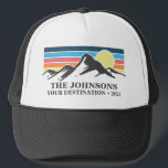 Custom Matching Family Vacation Camping Group   Trucker Hat<br><div class="desc">Celebrate your special moments with our custom family reunion and group vacation t-shirts! These personalised tees are perfect for making memories, featuring unique designs tailored to your event. Our shirts are ideal for family trips, mountain retreats, city escapes, and national park adventures, so our shirts ensure your family stands out....</div>