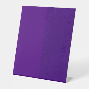 Custom Matte & Glitter Split Purple Pedestal Sign