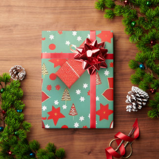 Custom Matte Vintage Christmas Wrapping Paper
