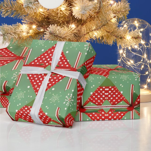 Custom Matte Vintage Christmas Wrapping Paper (Holidays)